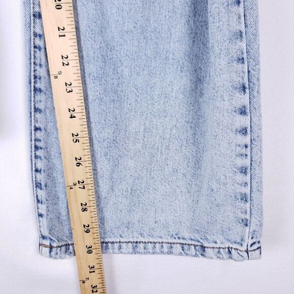 Forever 21 Jeans Womens Size 30 Blue Faded Distressed Baggy Loose Skater Grunge - Picture 6 of 11